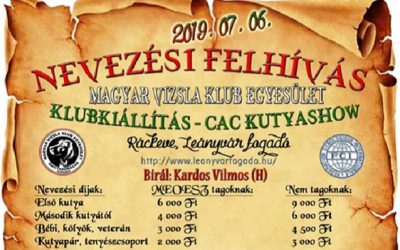 Nevezési felhívás – Ráckeve