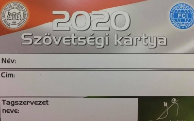 Megérkeztek a 2020 évi MEOESZ tagkártyák