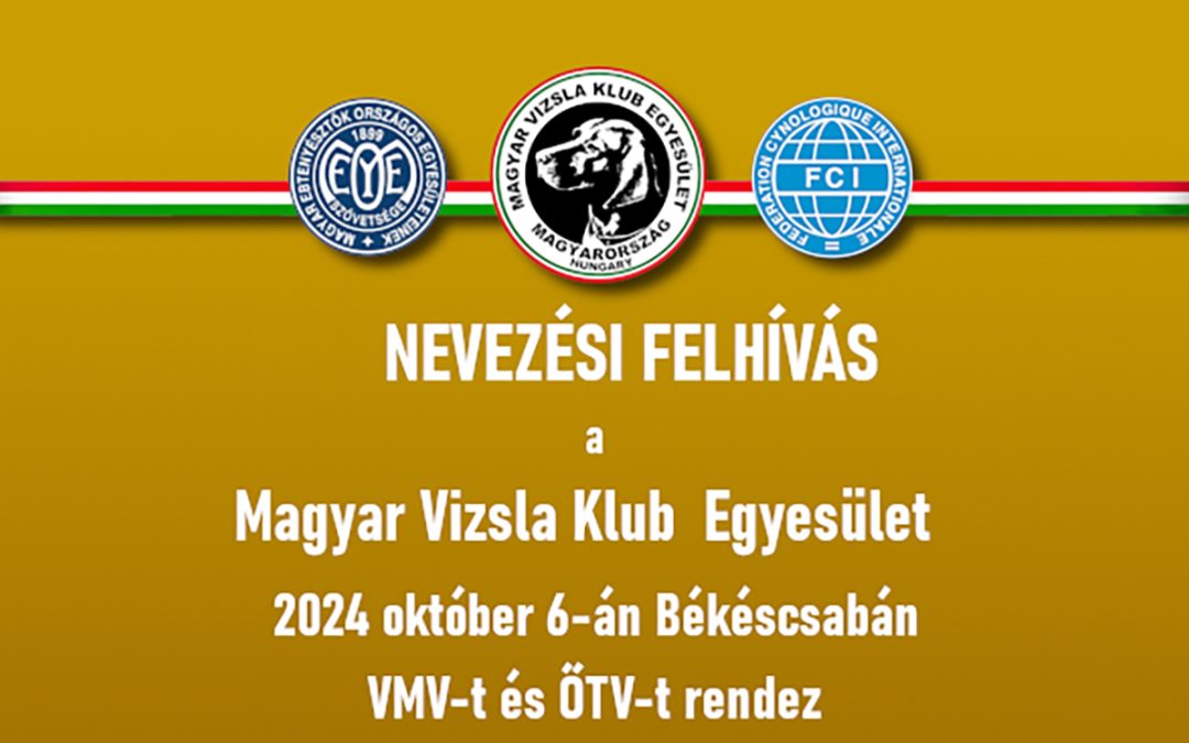 Nevezési felhívás – Békéscsaba – VMV, ŐTV