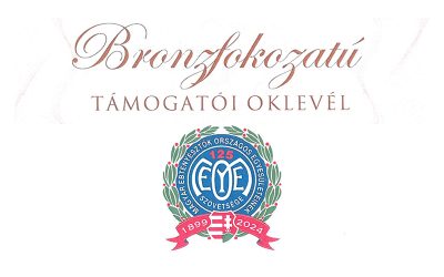 Bronzfokozatú támogatói oklevél